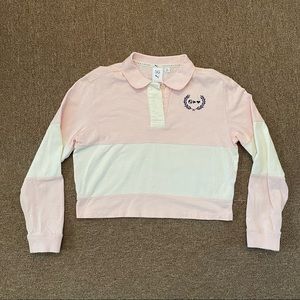Puma x Selena Gomez | Cropped Long Sleeve Polo - Pink